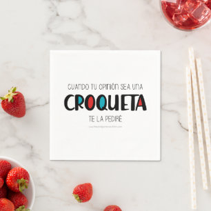 Serviette En Papier Croqueta