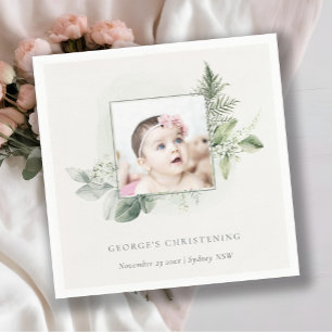 Serviette En Papier Croyant Rustique Eucalyptus Fern Folid