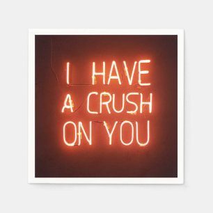 Serviette En Papier Crush sur toi