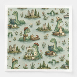 Serviette En Papier Cryptides confortables Nessie Monstre du Loch Ness