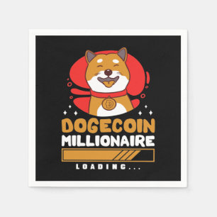 Serviette En Papier Crypto DogeCoin Millionaire Chargement