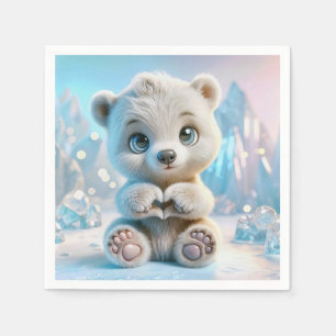 Serviette En Papier Cube d'ours polaire