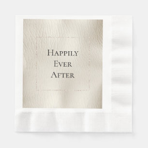 Serviette En Papier Cuir Cream Faux