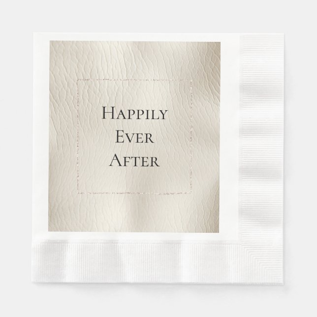 Serviette En Papier Cuir Cream Faux (Devant)