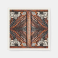 Cuir multicolore et élégant Mariage rustique dente