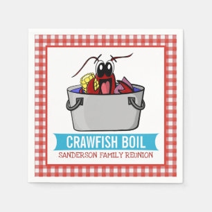 Serviette En Papier Cuisine Crawfish Boil Famille Réunion Fête de frui