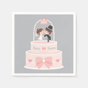 Serviette En Papier Cuisine Mariage mariée de gâteau salle de serviett