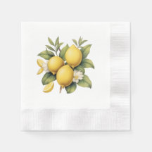 Cuisine vintage Fleur de citron Jaune