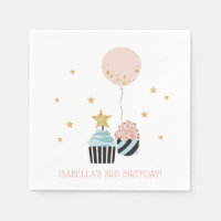 Cupcakes & Balloon | Faux Parties scintillant Fill