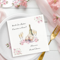Cupcakes ou Cava Floral Champagne Baby Shower de M