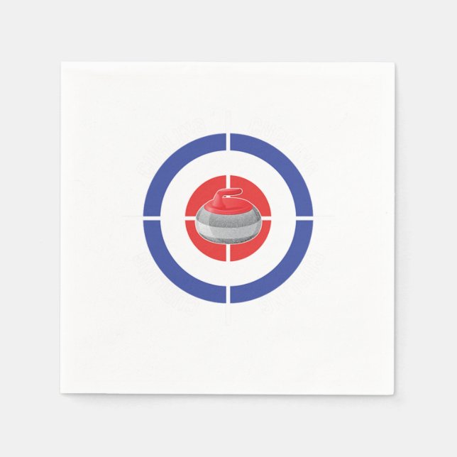 Serviette En Papier Curling Cible Ice Chess Boules Shuffleboard Cadeau (Devant)