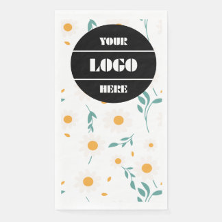 Serviette En Papier Custom Logo Colorful Flower Pattern Party Napkin