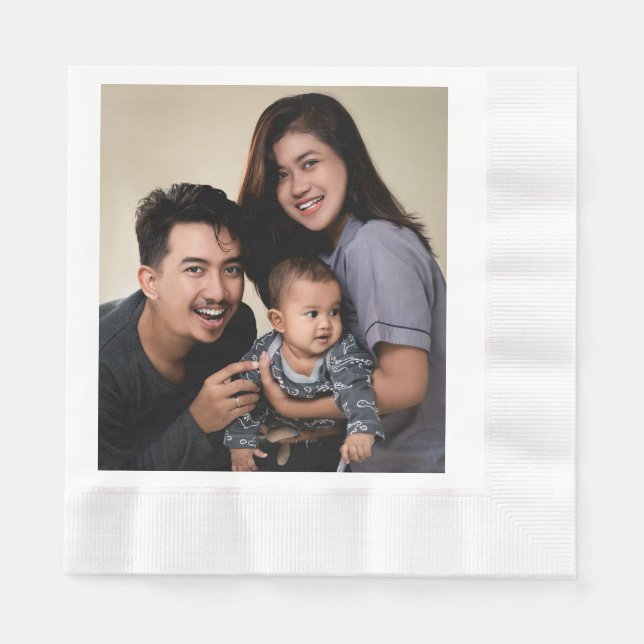 Serviette En Papier Custom Photo Personalized (Devant)