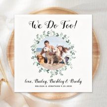 Custom We Do Too Greenery Chien Photo Animaux Mari