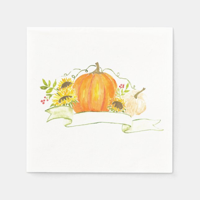 Serviette En Papier Customisez vos serviettes d'automne (Devant)