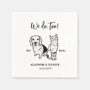 Serviette En Papier Cute Animal Nous Faisons Trop Beagle Chien Chat Ma
