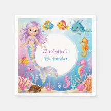 Cute arc-en-ciel mermaid poisson hippocampe Annive