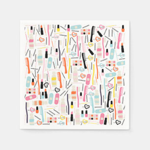 Serviette En Papier Cute Beautician Paper Napkins