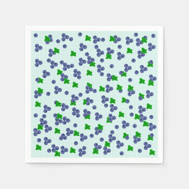 Serviette En Papier Cute bleuets papier serviettes (Devant)