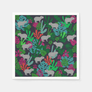 Serviette En Papier Cute Capybara Papier serviettes