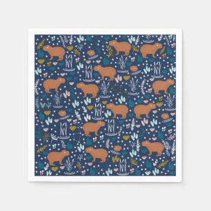Serviette En Papier Cute Capybara Papier serviettes