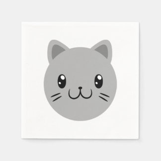Serviette En Papier Cute chat