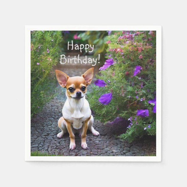 Serviette En Papier Cute Chihuahua Papier serviettes (Devant)