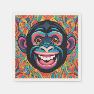 Serviette En Papier Cute Chimpanzé