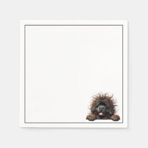 Serviette En Papier Cute chiot de Terre-Neuve
