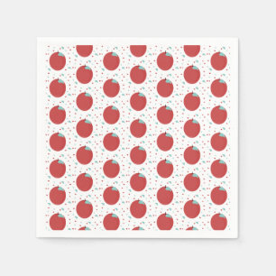 Serviette En Papier Cute de pomme mignonne Anniversaire Confetti