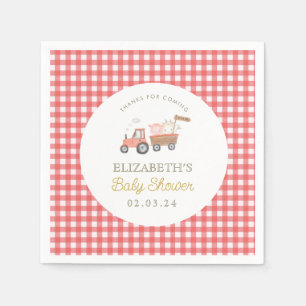 Serviette En Papier Cute ferme Baby shower de Barnyard
