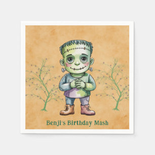 Serviette En Papier Cute Frankenstein Halloween Anniversaire