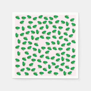 Serviette En Papier Cute Frog Paper Napkins
