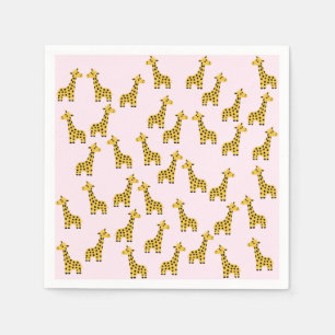 Serviette En Papier Cute Giraffe Papier serviettes