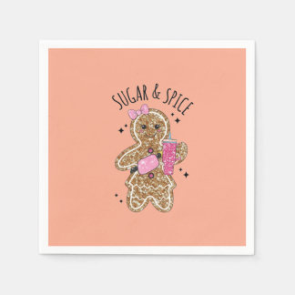 Serviette En Papier Cute girly gingerbread plates