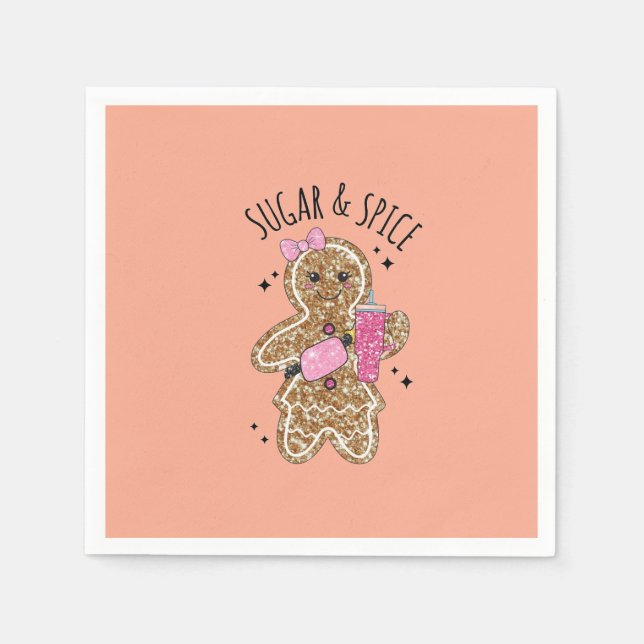 Serviette En Papier Cute girly gingerbread plates (Devant)