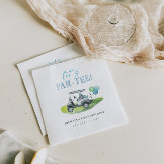 Serviette En Papier Cute Golf Part Putt Party