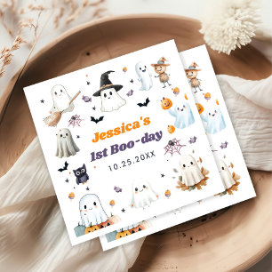 Serviette En Papier Cute Halloween Fantôme 1er anniversaire