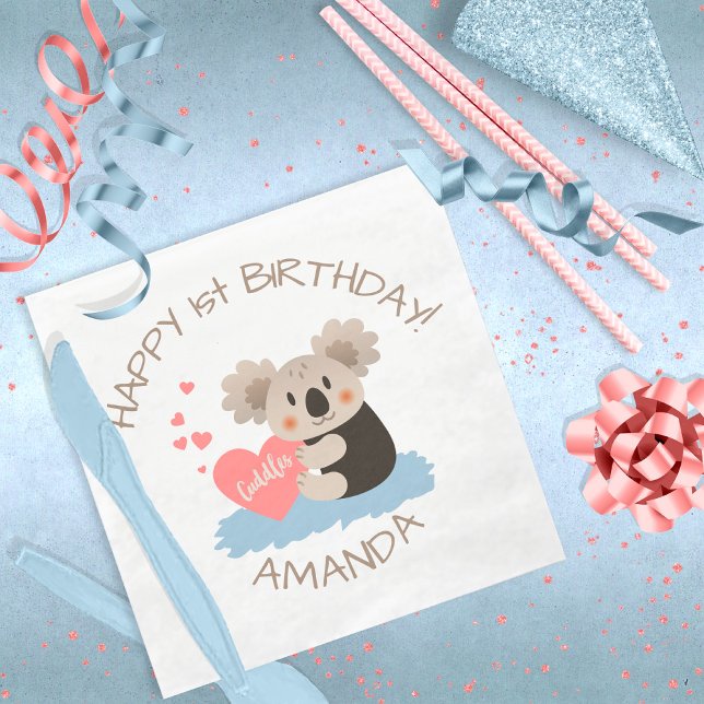 Serviette En Papier Cute Koala Cuddles ID386 (Créateur téléchargé)