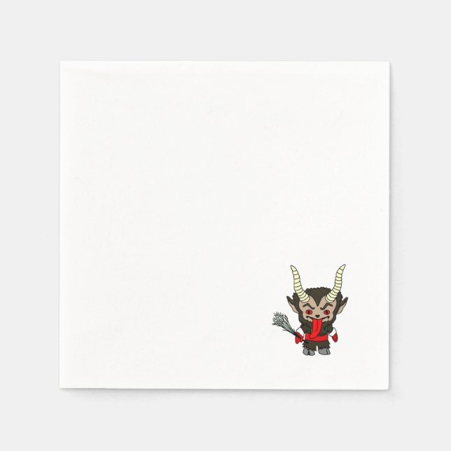 Serviette En Papier Cute Krampus (Devant)