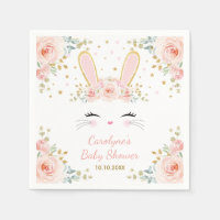 Cute lapin lapin Aquarelle Blush Rose