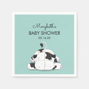Serviette En Papier Cute Little Cow Baby shower Papier