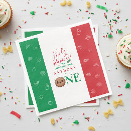 Serviette En Papier Cute Meatball First Birthday Party 