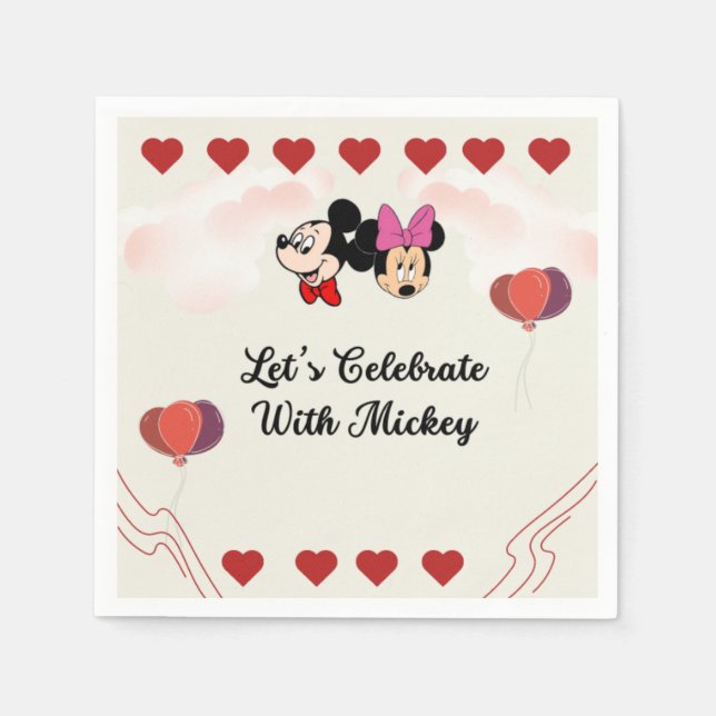 Serviette En Papier Cute Mickey (Devant)