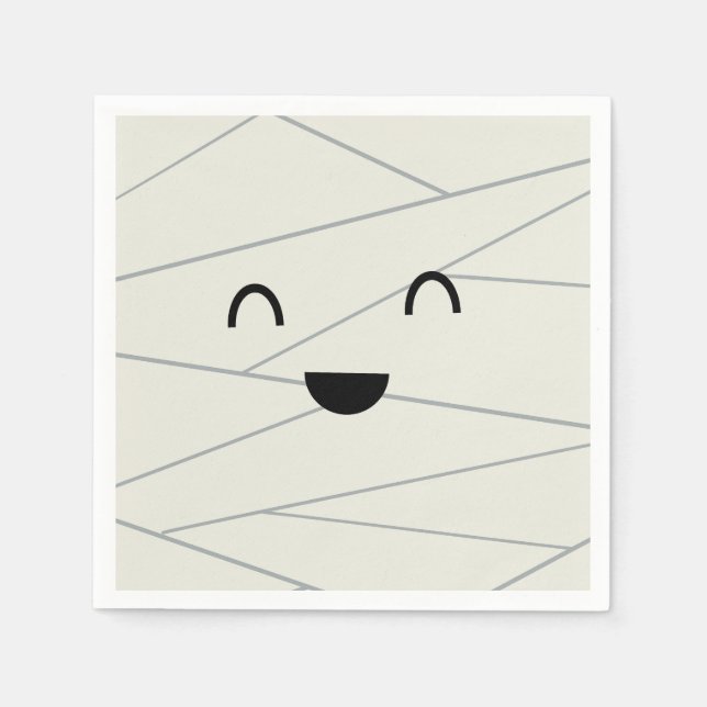 Serviette En Papier Cute Mummy Halloween (Devant)