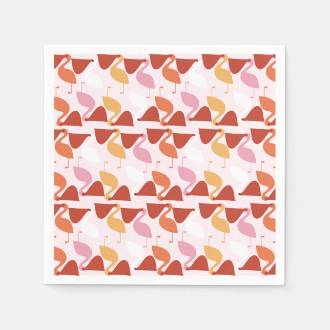 Serviette En Papier Cute Pélican Papier (Devant)