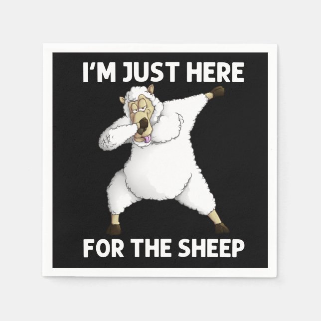 Serviette En Papier Cute Sheep (Devant)