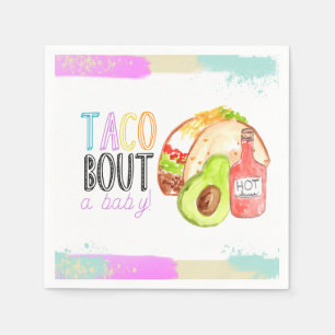 Serviette En Papier Cute taco Fiesta babydouche