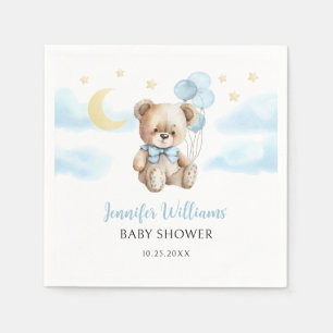 Serviette En Papier Cute Teddy Bear Balloon Baby shower Papier