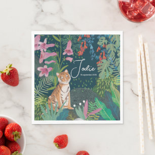 Serviette En Papier Cute Tiger Jungle Nouveau bébé Douche